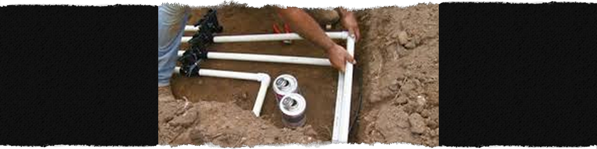 Person Working On an Irrigation System