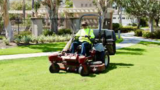 Man On a Lawnmower